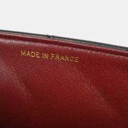 Pre Owned Chanel Black Lambskin Leather Small Diana Shoulder Bag