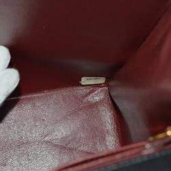 Pre Owned Chanel Black Lambskin Leather Maxi Classic Flap Jumbo Chain Shoulder Bag