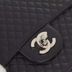 Chanel Black Lambskin Leather Medium Classic Single Flap Bag