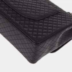 Chanel Black Lambskin Leather Medium Classic Single Flap Bag
