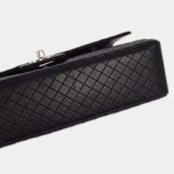 Chanel Black Lambskin Leather Medium Classic Single Flap Bag