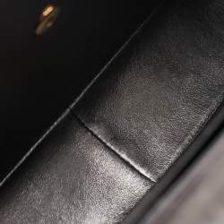 Pre Owned Chanel Black Quilted Leather Jumbo CC Flap Bag