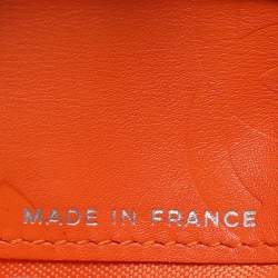 Chanel Brown Quilted Leather Cambon Ligne Compact Wallet