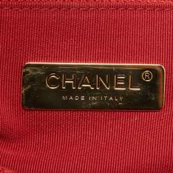 Chanel Red Quilted Tweed Medium 19 Flap Bag