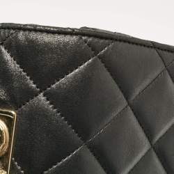 Pre Owned Chanel Black Quilted Leather Large Trendy CC Top Handle Bag