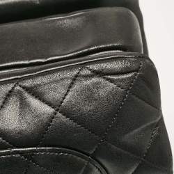Pre Owned Chanel Black Quilted Leather Large Trendy CC Top Handle Bag