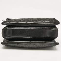Pre Owned Chanel Black Quilted Leather Large Trendy CC Top Handle Bag
