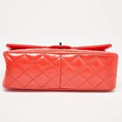 Chanel Orange Quilted Patent Leather 226 Reissue 2.55 Flap Bag