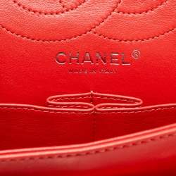 Chanel Orange Quilted Patent Leather 226 Reissue 2.55 Flap Bag