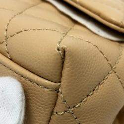 Chanel Beige Caviar Leather  Coco Handle XS Shoulder Bag