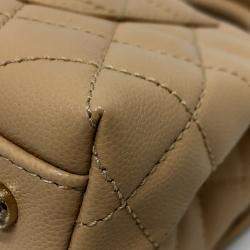 Chanel Beige Caviar Leather  Coco Handle XS Shoulder Bag