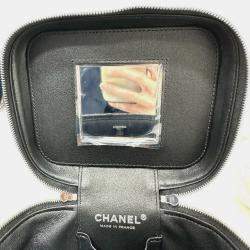 Chanel Black Caviar Leather Quilted Chain Bag
