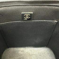 Chanel Black Caviar Leather Quilted Chain Bag