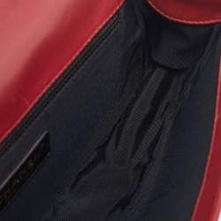 Chanel Red Leather Medium Boy Flap Bag
