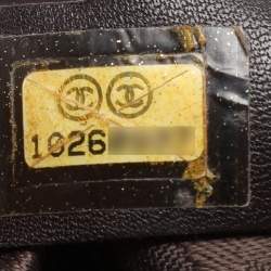 Pre Owned Chanel Brown Quilted Leather Frame Bag