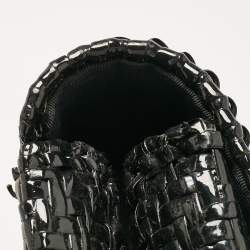 Chanel Black Woven Wicker Jumbo Classic Flap Bag