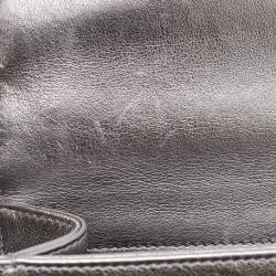 Chanel Metallic Coco Embossed Leather Mini Square Flap Bag