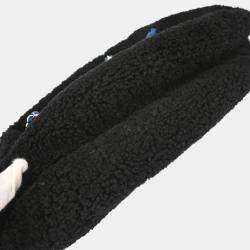Pre Owned Chanel Black Shearling Round Shoulder Bag