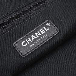 Pre Owned Chanel Black Shearling Round Shoulder Bag