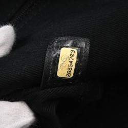 Pre Owned Chanel Black Shearling Round Shoulder Bag