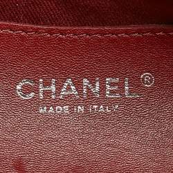 Pre Owned Chanel Black Quilted Patent Leather Medium Just Mademoiselle Bowler Bag