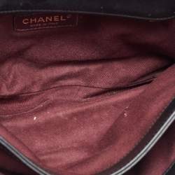 Chanel Black Quilted Aged Leather Large Perfect Edge Flap Bag