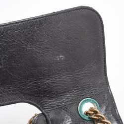 Chanel Black Quilted Aged Leather Large Perfect Edge Flap Bag