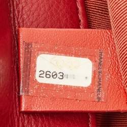 Chanel Red Chevron Leather Rock The Corner Minaudiere Bag
