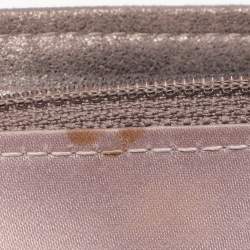 Chanel Beige Coated Tweed CC Flap Wallet