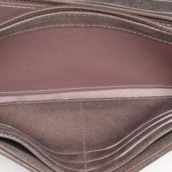 Chanel Beige Coated Tweed CC Flap Wallet