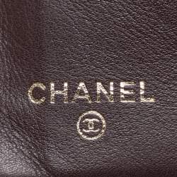 Chanel Black Quilted Caviar Leather L Yen Wallet
