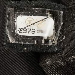 Pre Owned Chanel Black Diamond Stitched Suede Lovely Chains Flap Bag