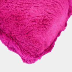 Pre Owned Chanel Purple Fur Chain Shoulder Bag