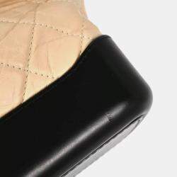 Chanel Beige Black Small Gabrielle Shoulder Bag