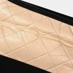 Chanel Beige Black Small Gabrielle Shoulder Bag