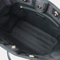 Chanel Black Canvas Small Deauville Tote Bag