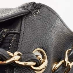 Chanel Black Quilted Caviar Leather Maxi Classic Single Flap Bag