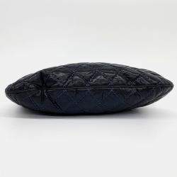 Chanel Navy Blue Caviar Leather Coco Pleats Hobo Bag