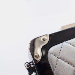 Chanel Silver Evening In The Air Trolley Minaudiere