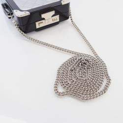 Chanel Silver Evening In The Air Trolley Minaudiere