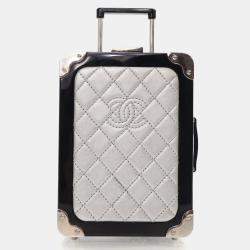 Chanel Silver Evening In The Air Trolley Minaudiere