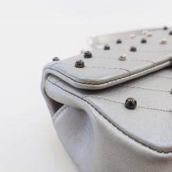 Chanel Mini Silver Chevron Stud Wars Rectangular Flap Bag