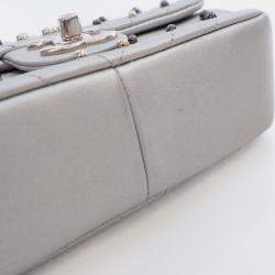 Chanel Mini Silver Chevron Stud Wars Rectangular Flap Bag