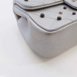 Chanel Mini Silver Chevron Stud Wars Rectangular Flap Bag
