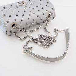 Chanel Mini Silver Chevron Stud Wars Rectangular Flap Bag