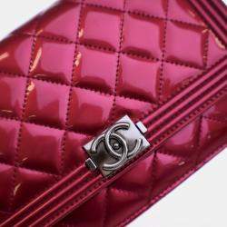 Chanel Boy Wallet On Chain (WOC) Purple Patent