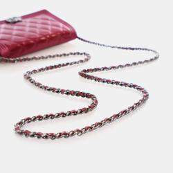 Chanel Boy Wallet On Chain (WOC) Purple Patent