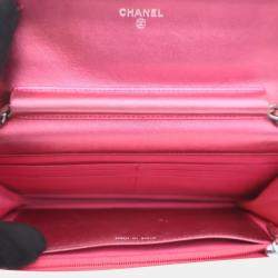 Chanel Boy Wallet On Chain (WOC) Purple Patent