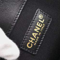 Chanel Navy Canvas and Leather Icon Chain Tote Bag