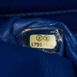 Chanel Blue Quilted Jersey Reissue 2.55 Classic 226 Flap Bag